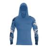 Men's Performance Fishing Raglan Halloween Prints Hoodie - UPF 50+ UV Long Sleeve Sun-protective Shirt With Mesh Visor