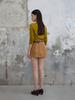 THE BOONDOCK SAINTS Round Neck Wool Kint Top Mustard
