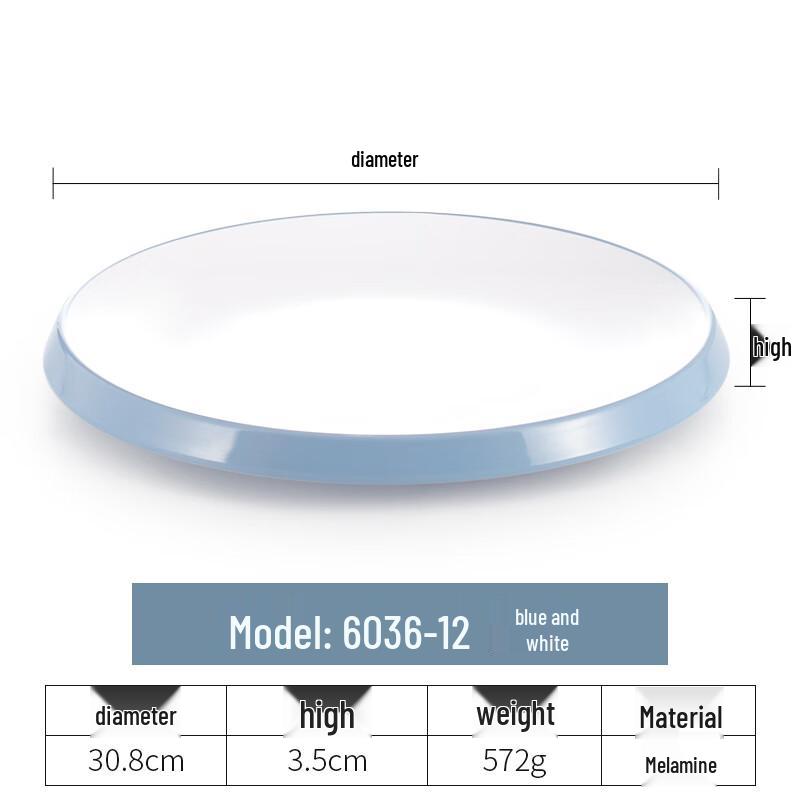 

Melamine Round Dinner Plate
