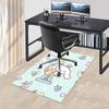 Cinnamoroll Anime Cartoon Design Chair Mat Non-Slip Carpet for Office, Home Decor, Living Room, Bedroom, Game Room, Dormitory - Seasonal Gift Suitable