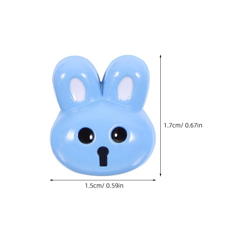 12 Pcs Colorful Buttons for Crafts Cartoon Resin Bunny Supply Fastener Accessory DIY Sewing Scrapbooking Accessories New