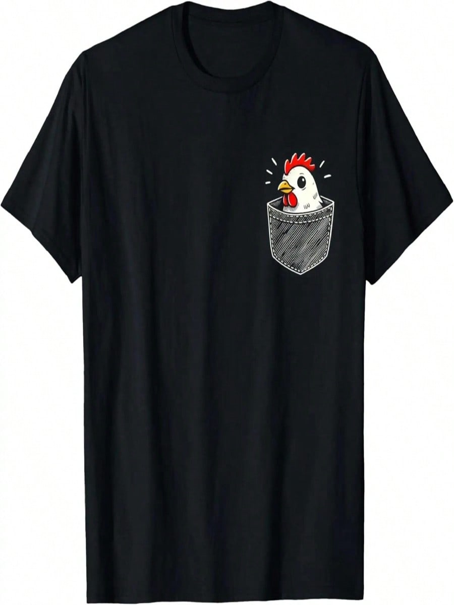 Cool Chicken Hen In Pocket For Kids T-Shirt S разноцветный