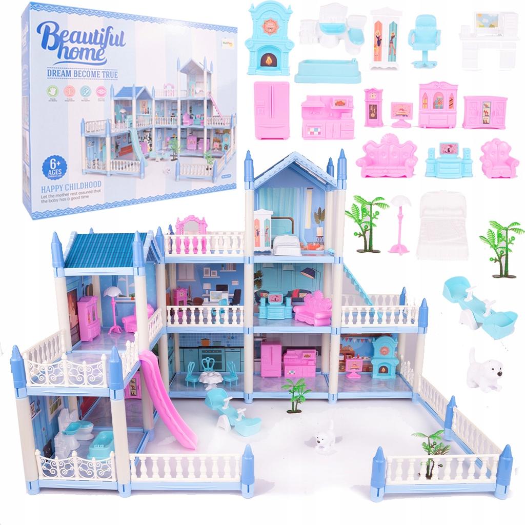 [PACZB][5] Large dollhouse Villa for children + furniture U894