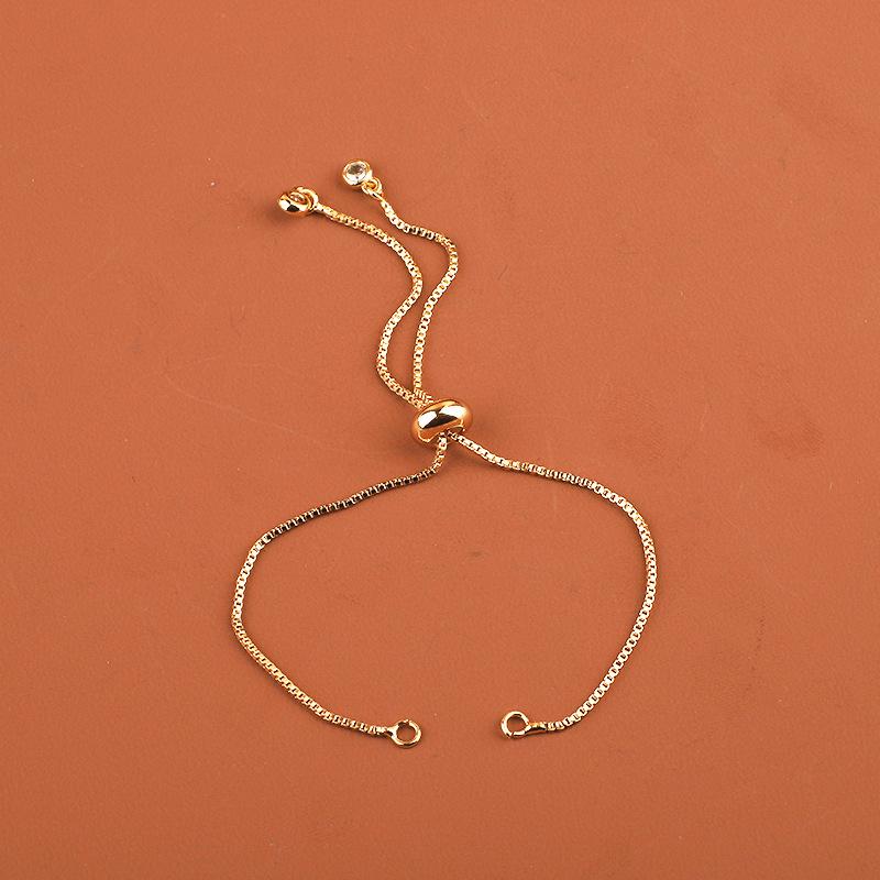 

Регулируемая цепочка для браслета DIY с сохранением цвета: Полуфабрикат пуш-пульного аксессуара 12cm Length