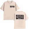 The Popular Kesha Fan Retro Casual Shortsleeved Tshirt for Unisex in Summer 2026 Is A Loose and Breathable Top Y2k