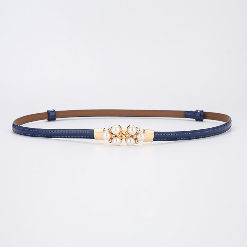 Elegant Leather Belt For Women With Alloy Buckle For Dress And Blouse Styling
