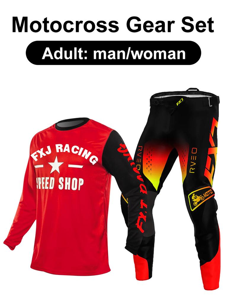 Motocross udstyrssæt Enduro cross Trøje Bukser Sæt Racer Udstyrssæt Off-road Herre Sæt Damebjerg Downhill Motorcykel MX