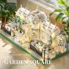 Non-Toxic 4217-Piece Classic Garden Square Building Block Set High-Quality Abs Material Creative Assembly Model Kit Ideal Christmas Gift