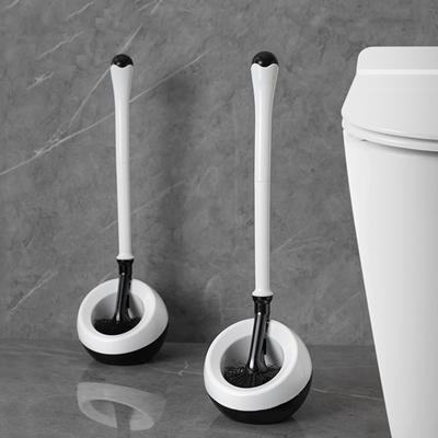 Toilet Brush With Hard Bristles Bathroom Cleaning Bowl Brush Kit Modern And Compact Toilet Cleaner Brush Long Handle Bristles For Bathroom