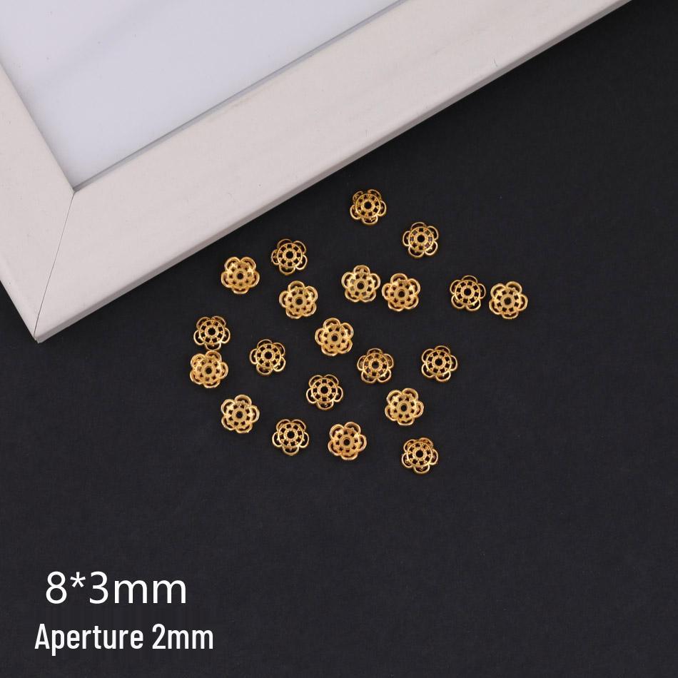 Golden Sand Flower Cup Spacer Beads for DIY Jewelry Necklace Bracelet