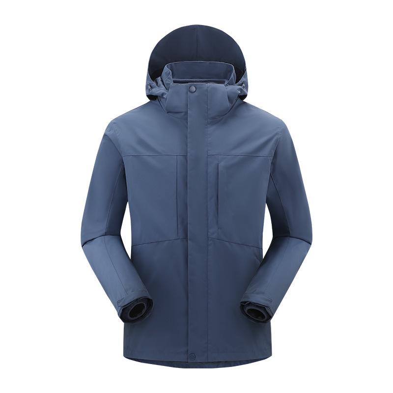 Men's and Women's Three-in-One Waterproof Windbreaker - Oilproof Workwear & DuPont Mountaineering Jacket (Custom Logo Available)