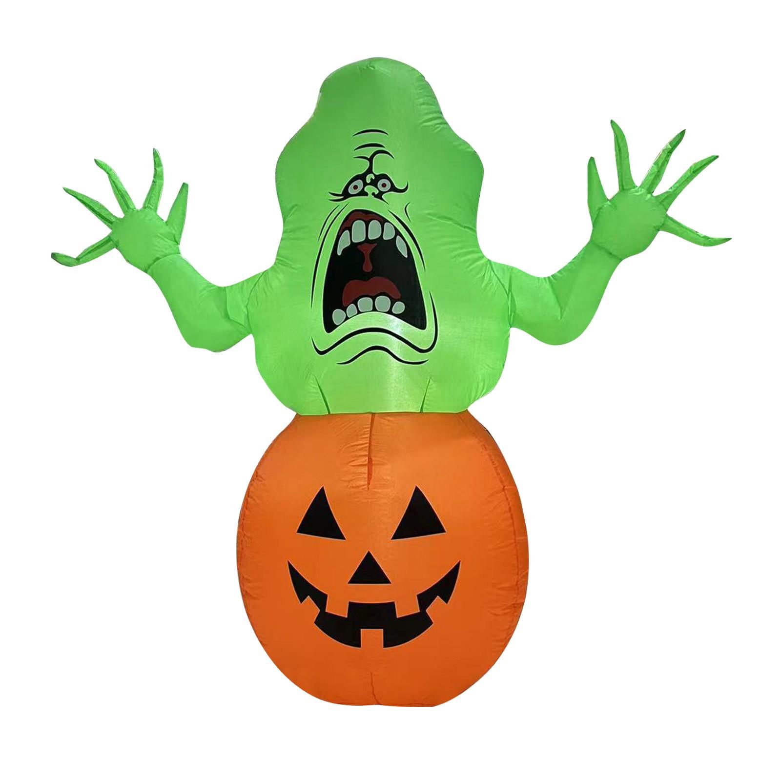 

Надувные светящиеся украшения для вечеринки на Хэллоуин, украшения для дома, простые в установке и полные атмосферы One Size белый