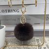 Auf Lager 8cm Kunstkaninchenfell Pompom Schlüsselanhänger - Plüschkugel Anhänger für Taschen und Kleidung