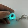 Keyboard Fidget Toy with LED Light Stress Relief Decompression Button Finger Clicker Sensory Toy Travel Office School Focus Aid Keyboard Keychain