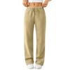 Women's Wide Leg Track Pants Lined Loose Straight Casual Pants Sports Jogger Pants With Pockets