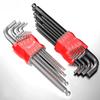 Juego de Destornilladores de Llave Hexagonal Allen W112/128 con Funda Universal de Torque Largo Métrico, para Motocicletas, Bicicletas