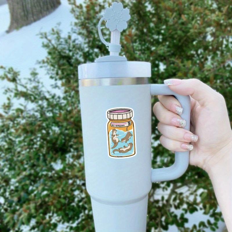 Otters In a Bottle Antidepressants Sticker, Cute Otter Sticker, Otter Gifts, Playful Otters In a Jar, Quirky Animal Gift Idea