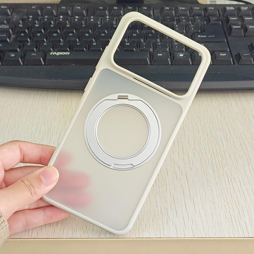 For Honor Win Case Shockproof Magnetic Translucent Matte Hard PC +TPU Rotatable Metal Ring Holder Cover for HONOR Win Honor Win