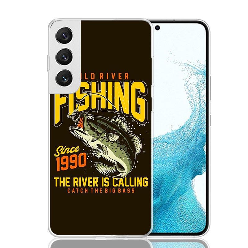 

Fishing Club Graphic Phone Case For Samsung Galaxy S26 Ultra S23 S24 S25 Edge S20 FE S21 S22 Plus Soft Print Shell Cover Fundas Samsung S25 Plus