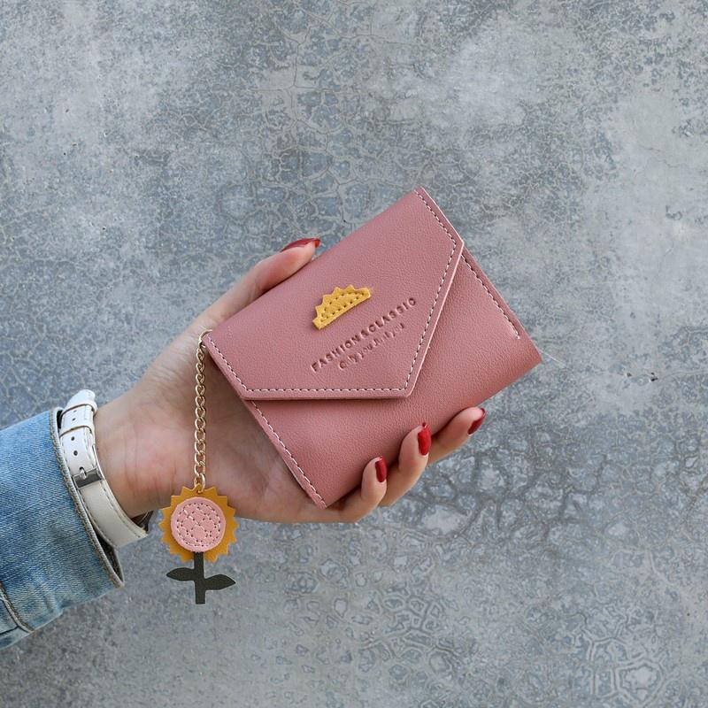 IELGY Короткий кошелек женский японский и корейский модный маленький свежий кошелек — фото 11