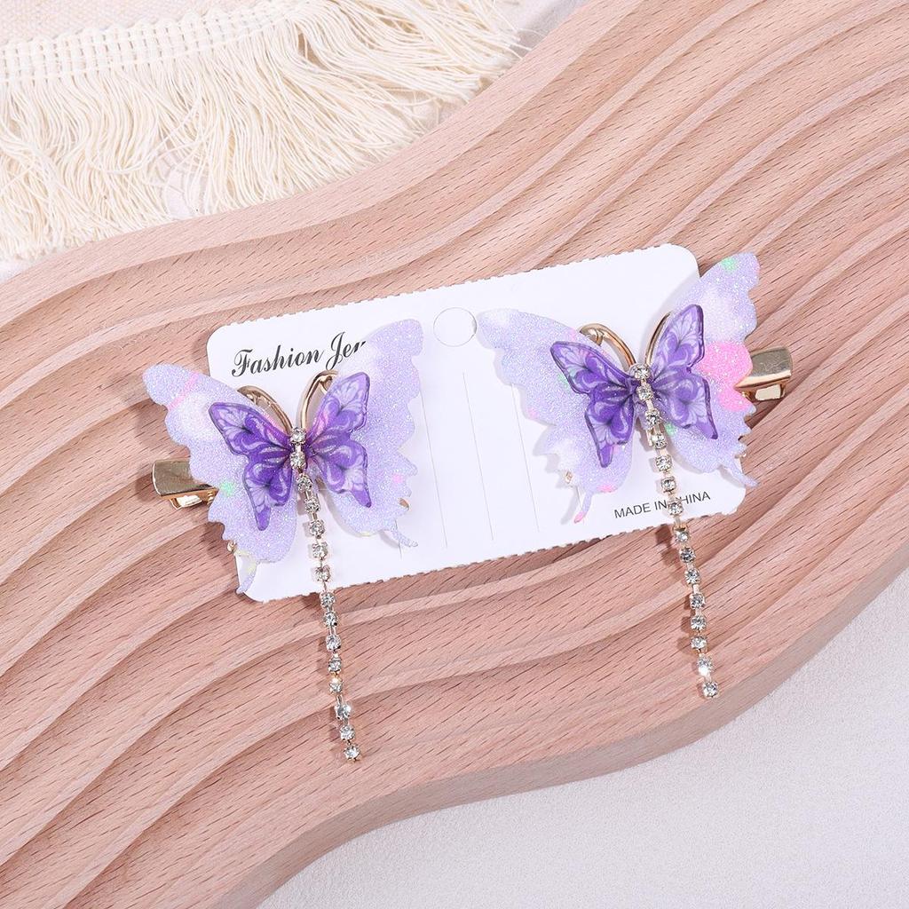 Exquisite Butterfly Hair Clip for Women & Children: High-End National Style Accessory