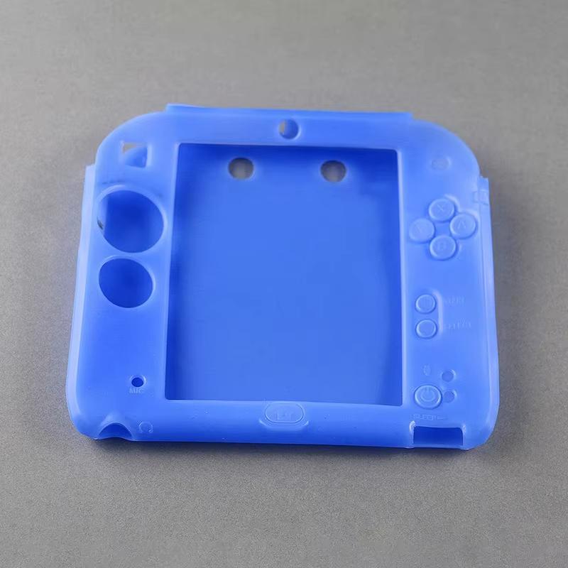 

1PC For 2DS Game Player Handheld Console Protective Cover Case Shell Soft Silicone Skin Anti-Slip Shockproof Accessories синий