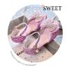 Children's High-heeled Crystal Princess Shoes with Sequins for Girls, Suitable for Stage Performances and Shows