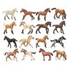 Cross-Border Quarter Horse White Pony Model Toy with Scene Accessories for Early Education