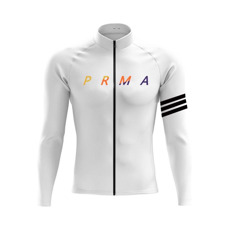 Mens Long Sleeve Cycling Jersey With Zipper Quick Dry Mountain Bike Top Outdoor Sports XS