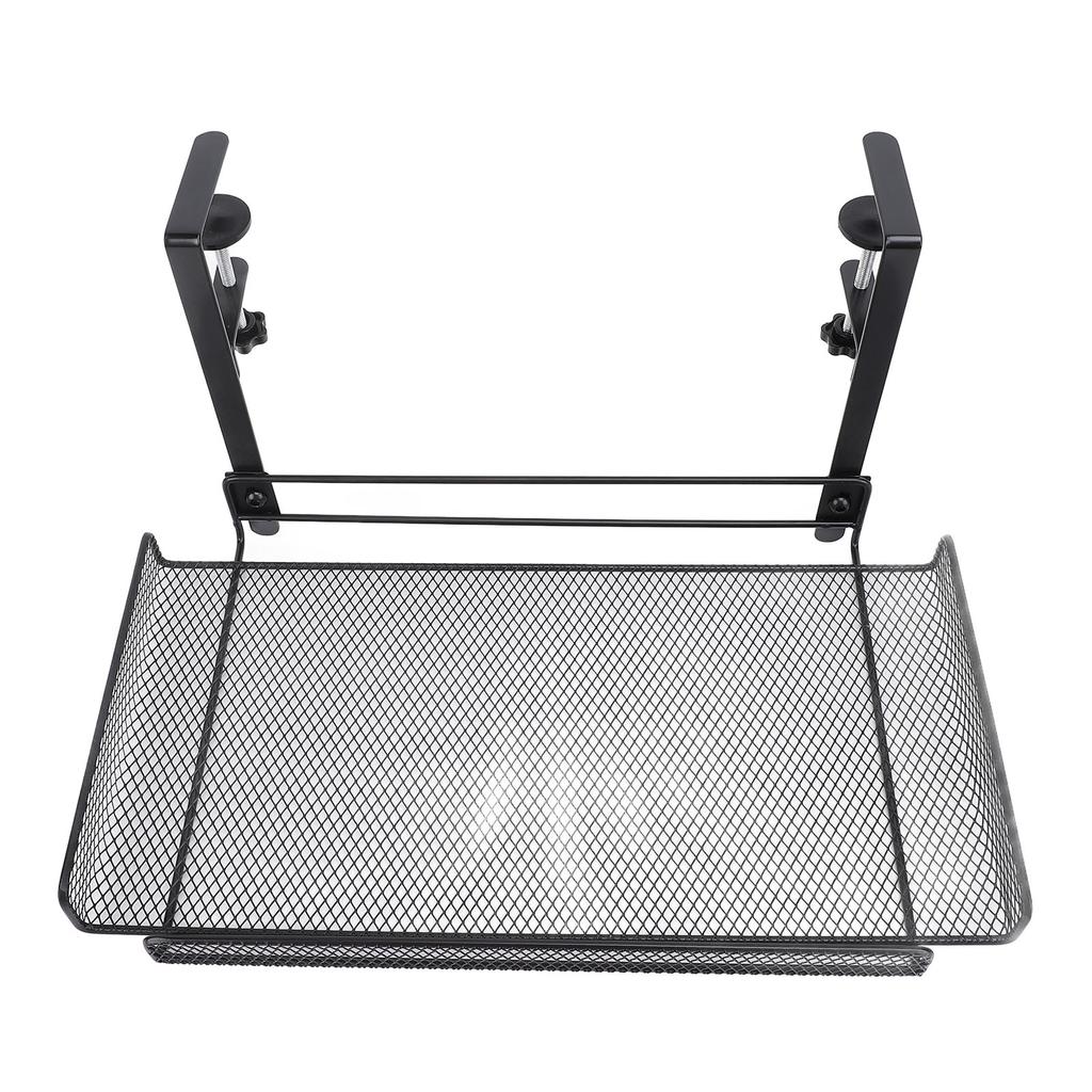 Under Desk   Clamp On Storage Shelf Basket Cable Management Tray for Wire Router Power Strip