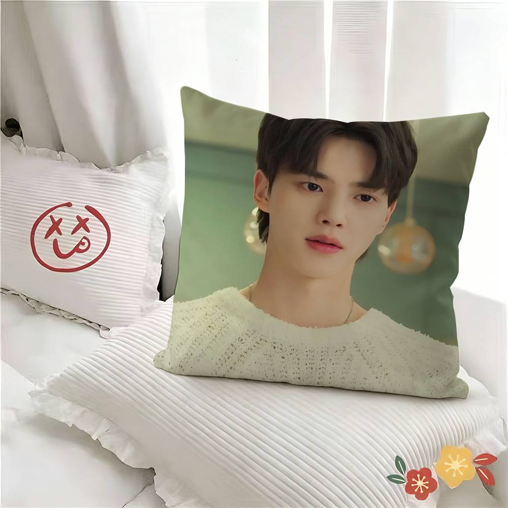 pc Handsome Charming Korean Actor SSong Kang Pillow Case Fashion Square Pillowcase Bedroom Sofa Room Ins Decoration Leisure