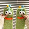 Ugly Cute Funny Socks Women's Medium Tube Socks Autumn and Winter Floor Sleeping Socks Coral Fleece Home Hair Fluffy Cute Warm