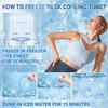 Neck Cooling Tube, Portable Wearable Cooling Neck Wraps Freezes Below 64°F, Reusable Ice Ring Body Cooling Products for Indoor Outdoor Sports