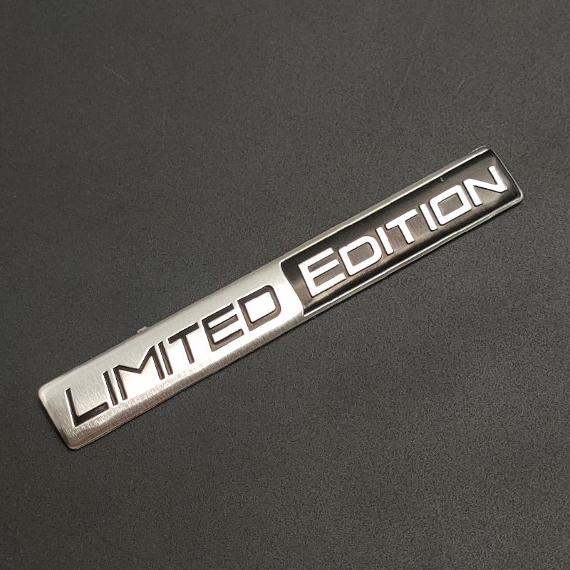 3D Aluminum LIMITED EDITION Emblem Badge Car Fender Side Rear Trunk Stickers Decal Car Accessories Silver Black