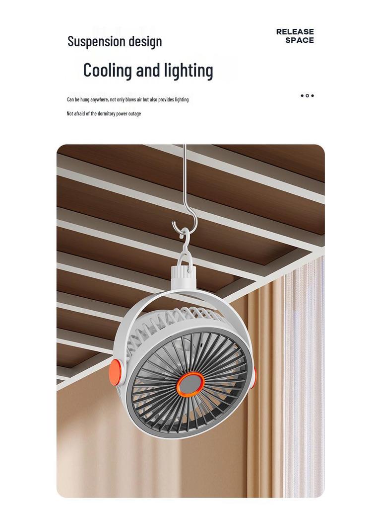 Dual-Headed Smart Clip & Wall-Mount Fan, Portable Low-Noise Circulation Desktop Fan for Home