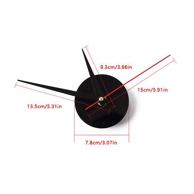 DIY-Wanduhr für Zuhause und Büro, rahmenlose moderne 3D-Wanduhr, Spiegelaufkleber, El-Raumdesign, Schuldekoration