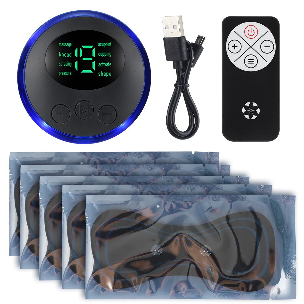 EMS Electric Neck Massager Lcd Display Cervical Massage Patch Low Frequency Pulse Muscle Stimulator Pain Relief Relaxation Tools