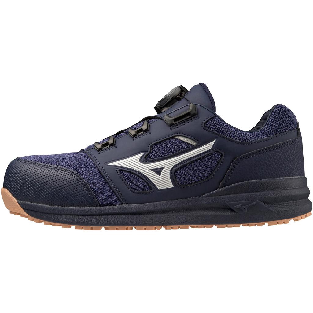 Arbeitssicherheit Almighty Navy x 3E [Mizuno] Schuhe, Schuhe, LS52L BOA, Herren, Weiß, 26cm,