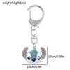 Cute Stitch Cartoon Pendant Necklace Jewelry Personality Sweater Chain with Filled Rhinestones for Women Gift