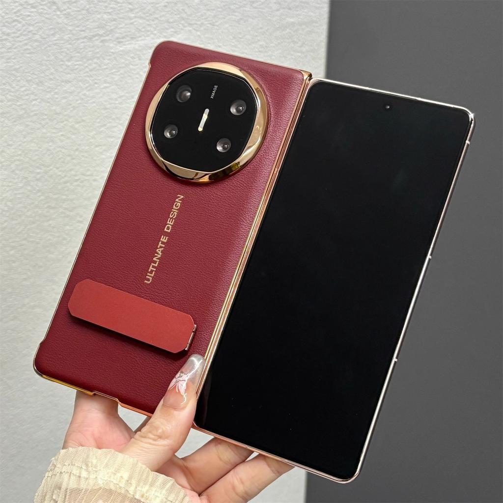 Applicable to Huawei matex1 mobile phone case electroplated plain leather x1 rear case x1 collector's edition rotating bracket XT anti-drop hard case