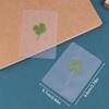 1/5/10Pcs Lucky Clover Postcards Natural Grass Transparent Wishing Cards For Bookmarks