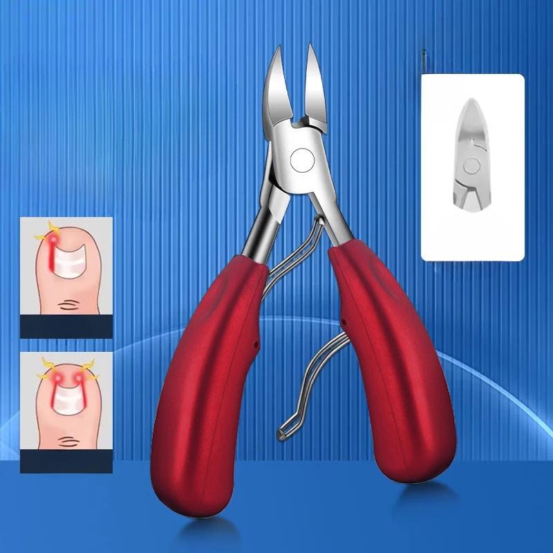 

Машинки для стрижки ногтей на ногах, коррекция толстых ногтей, кусачки для вросших ногтей на ногах, фрезы, инструмент для ухода за омертвевшей кожей, средство для удаления грязи и педикюра красный
