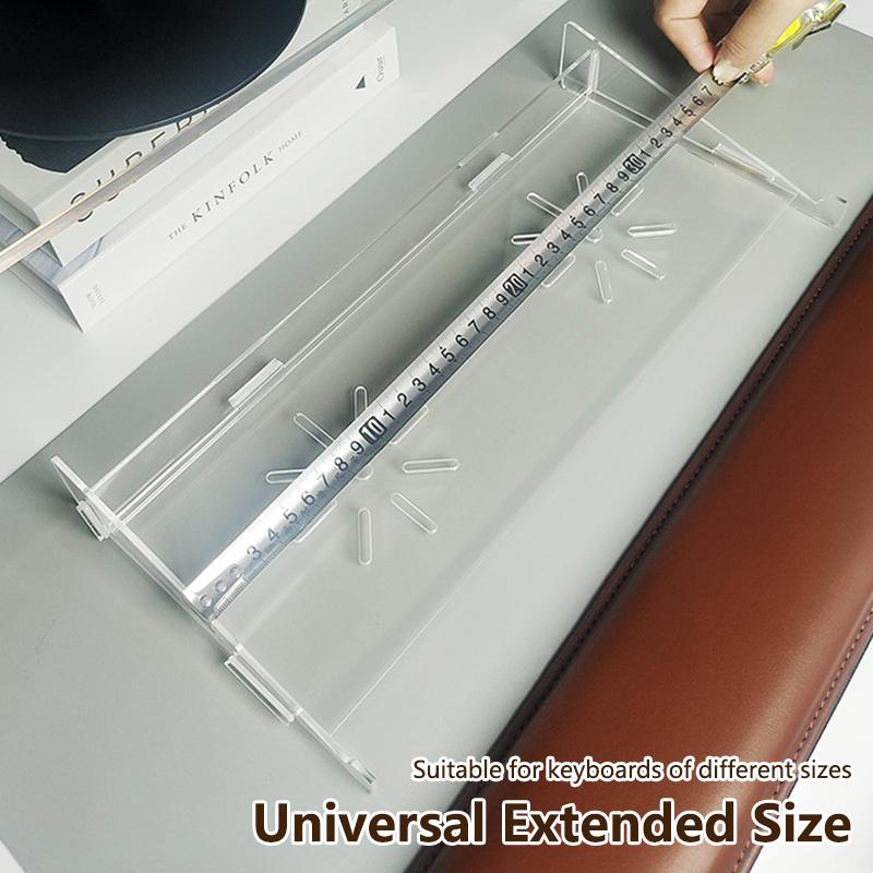 Removable Tilted Keyboard Stand Ergonomic Typing Acrylic Keyboard Riser Tilt Desk Computer Keyboard Lifter For Home Office Games