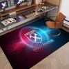 Custom Rug West Ham United football Pattern Print Name Text Soft Non‑Slip Floor Carpet for Home Indoor Decoration