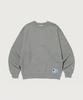 Super Fleece Cotton Crewneck Sweatshirt Normal Grey