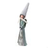 62KD Girl Statue with Plush Long Hat Outdoor Garden Sculpture Home Bedroom Decors Praying Girl Resins Figurine Religious Gift