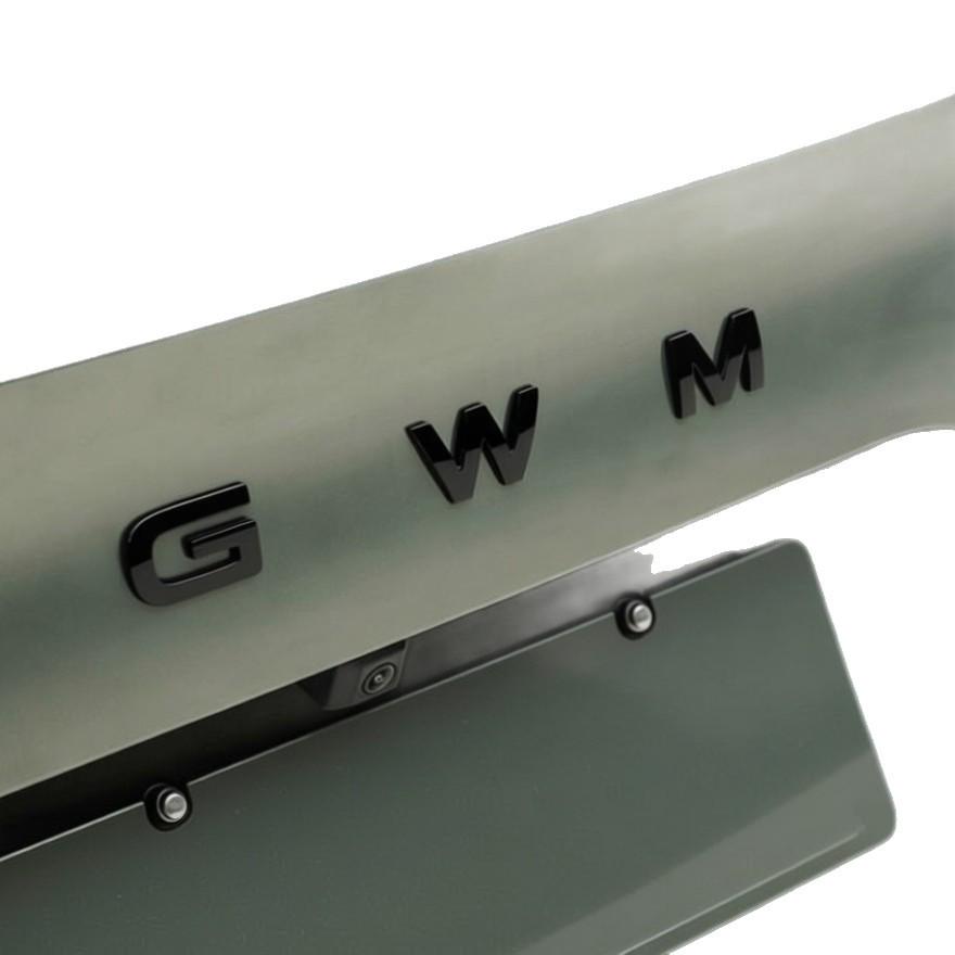 Fits 26 Haval H6L models: Blackened Personalized Tail Emblem, Non-Destructive Metal Installation.