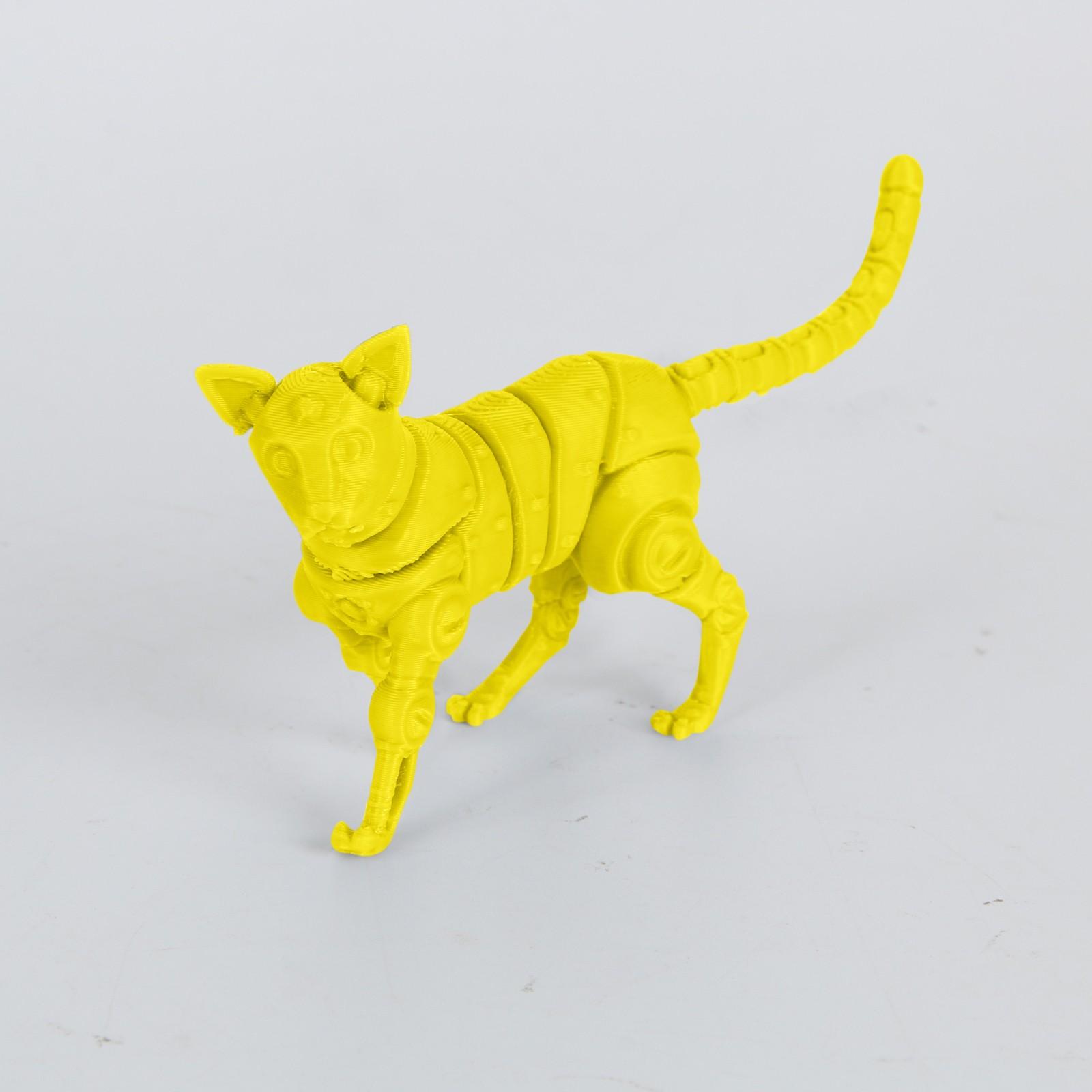 

Механические игрушки-животные, напечатанные на 3D-принтере, украшения для дома, модельные игрушки One Size жёлтый