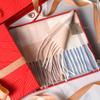 100 pure wool scarves for men and women, winter high-end new plaid scarves, gifts for couples