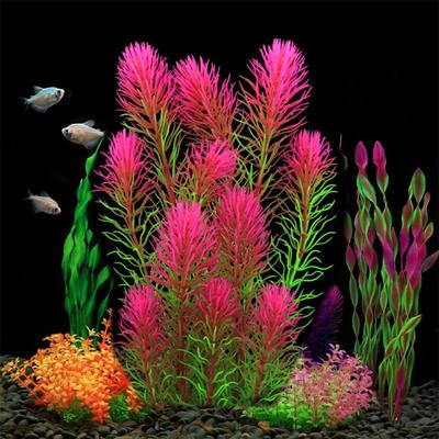 Künstliche Aquariumpflanzen Dekoration Plastik Unterwasser Wasserpflanzen Betrachtungsdekoration Aquarium Wassergras Ornament
